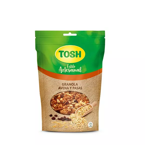 Granola Tosh Art. Avena Y Pasas X 300gr