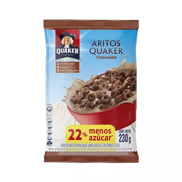 Cereal Quaker Aritos Chocolate X 230gr