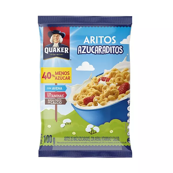 Cereal Quaker Aritos Azucarados X 100gr