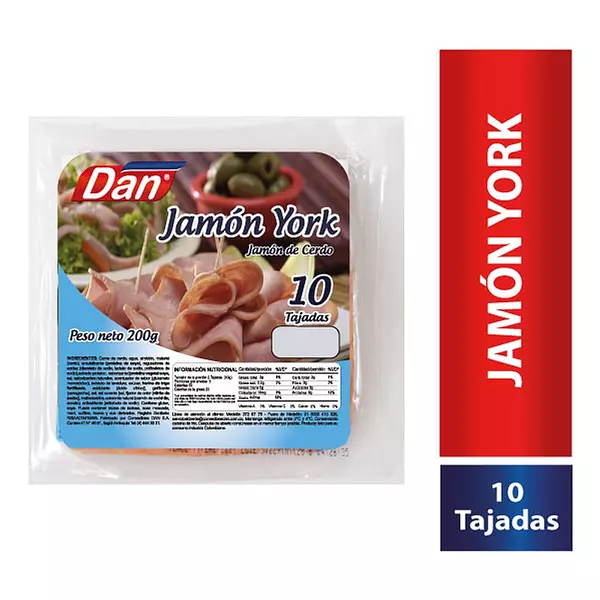 Jamón York Dan X 200gr