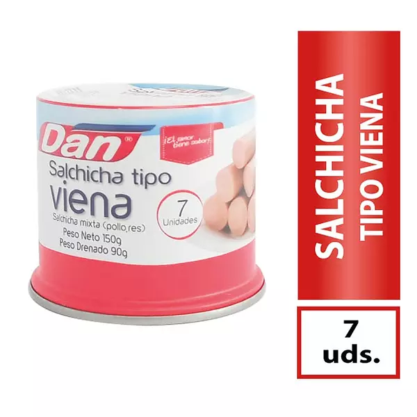 Salchicha Dan Tipo Viena X 150gr