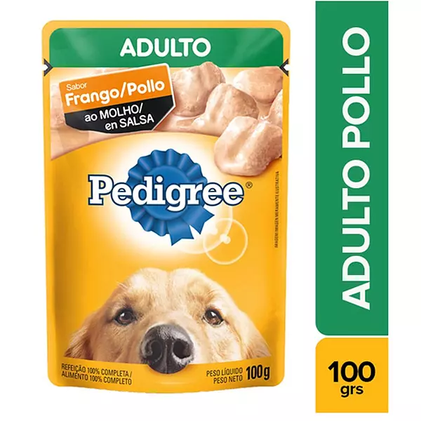 Alimento/Perros Pedigree Pouch Adulto Pollo X 100gr