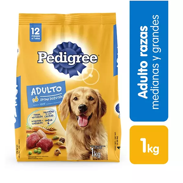 Alimento/Perros Pedigree Adultos X 1000gr