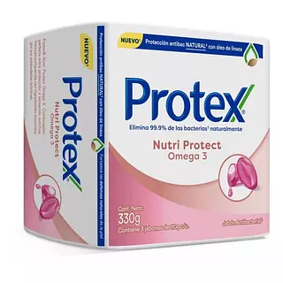 Jabón Protex Omega X 110gr 3 Unidades