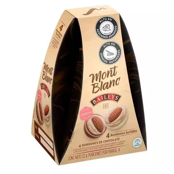 Chocolate Mont Blanc Baileys 4 Unidades