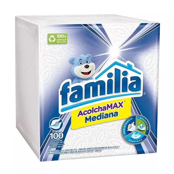 Servilleta Familia Mediana Und